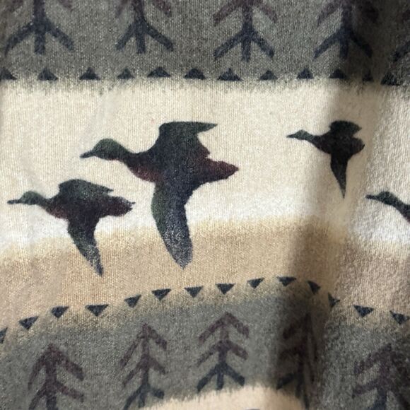 VINTAGE WOOLRICH Mens Beige Duck Chamois Long Sleeve Shirt Size L Outdoors Hunt - Picture 3 of 11